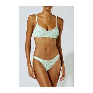 The Smocked Rachel Top and Bottom by Solid and Striped in Painted Ditsy Floral